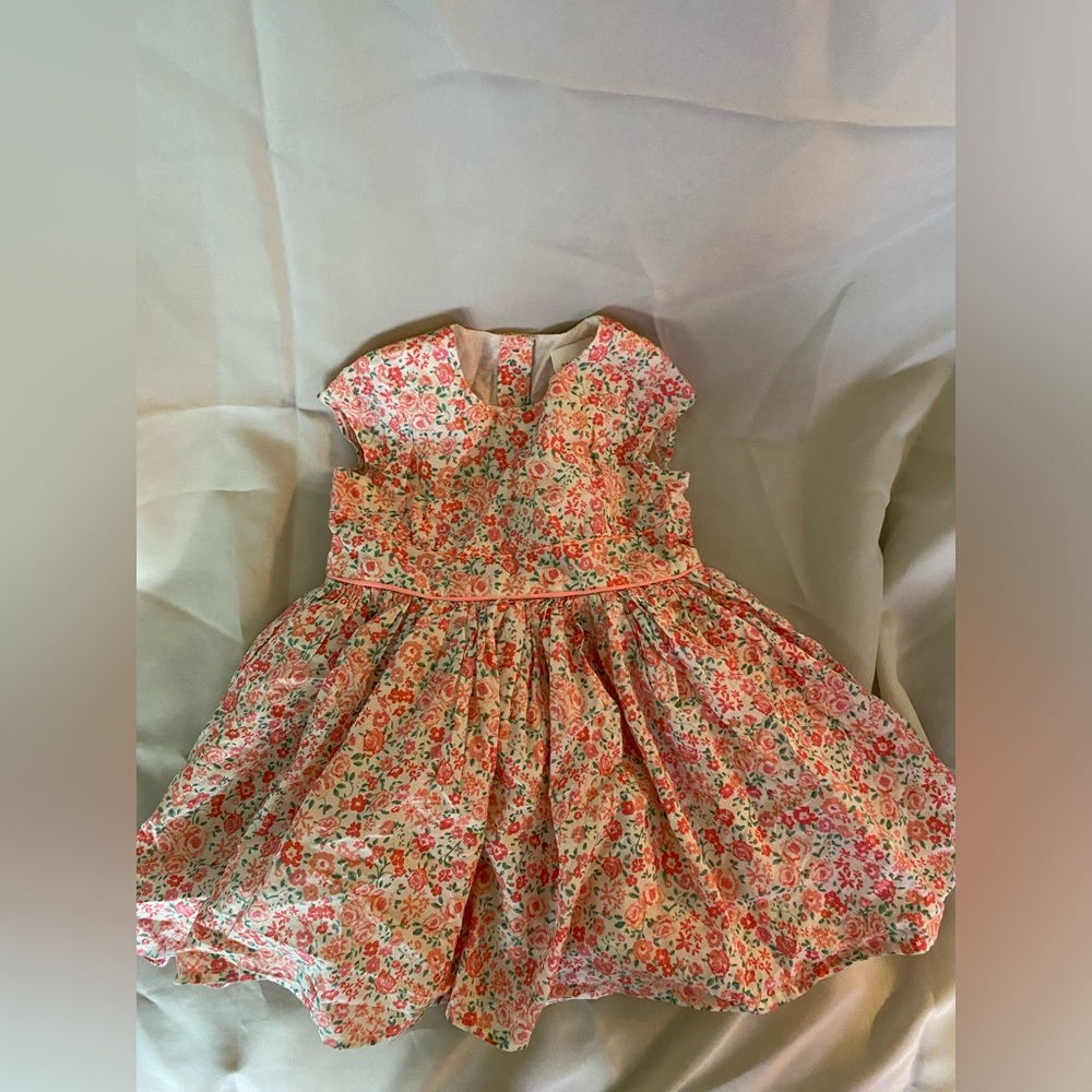 Next baby girls pink floral dress